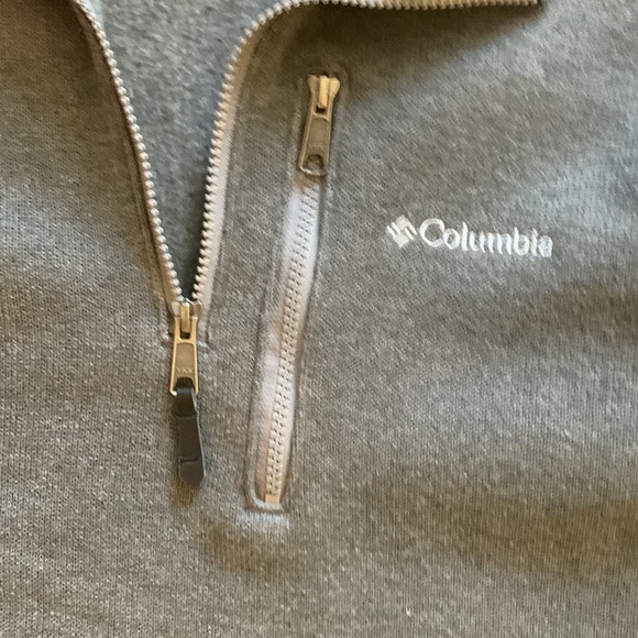 Columbia-  NWOT size  large Terpin point 11 gray Athletic sweater quarte… - Picture 9 of 13